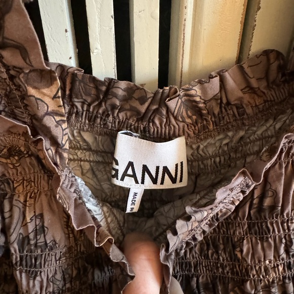 Ganni brown floral dress - Picture 5 of 5